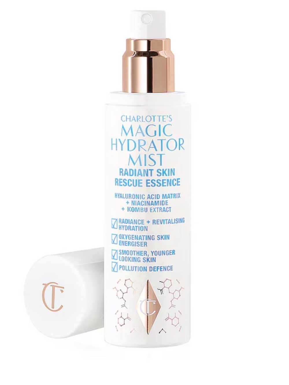 Charlotte Tilbury Rescue Essence Facial Hydration - White and Light Blue - Picture 9 of 10